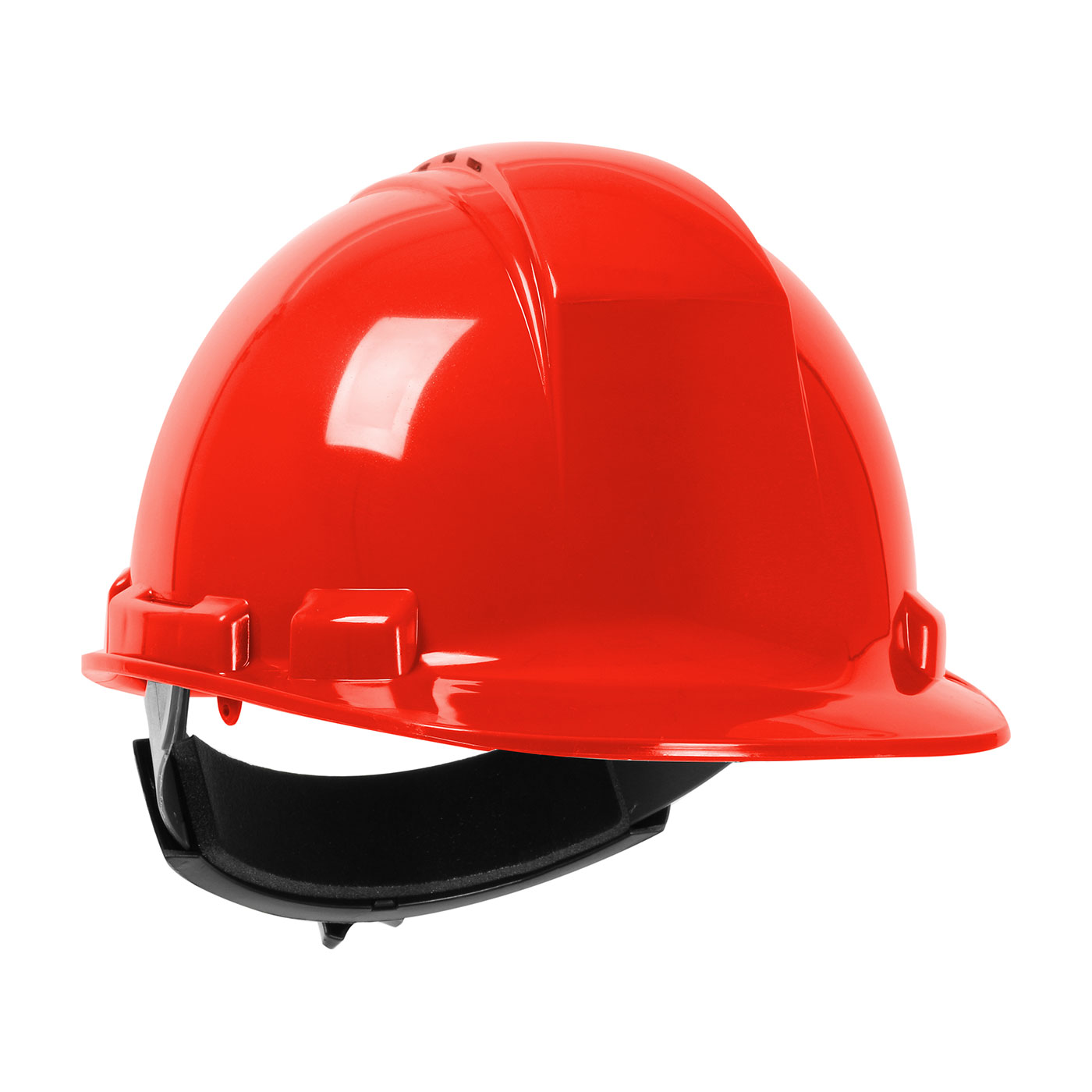 280-HP241RV PIP® Dynamic Whistler™ Vented Cap Style Hard Hat with HDPE Shell, 4-Point Textile Suspension and Wheel Ratchet Adjustment  - Red